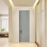 Unpainted wooden doors