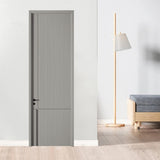 Unpainted wooden doors