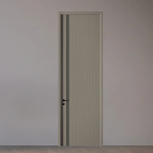 Unpainted wooden doors