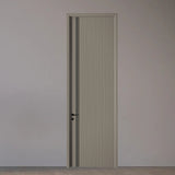 Unpainted wooden doors