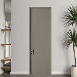 Unpainted wooden doors