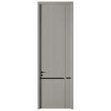 Unpainted wooden doors