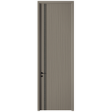 Unpainted wooden doors